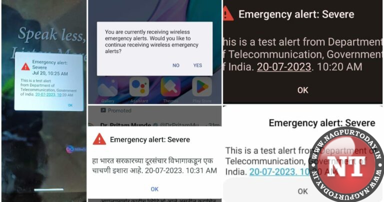 Video: Emergency alert test messages create panic among mobile users in ...